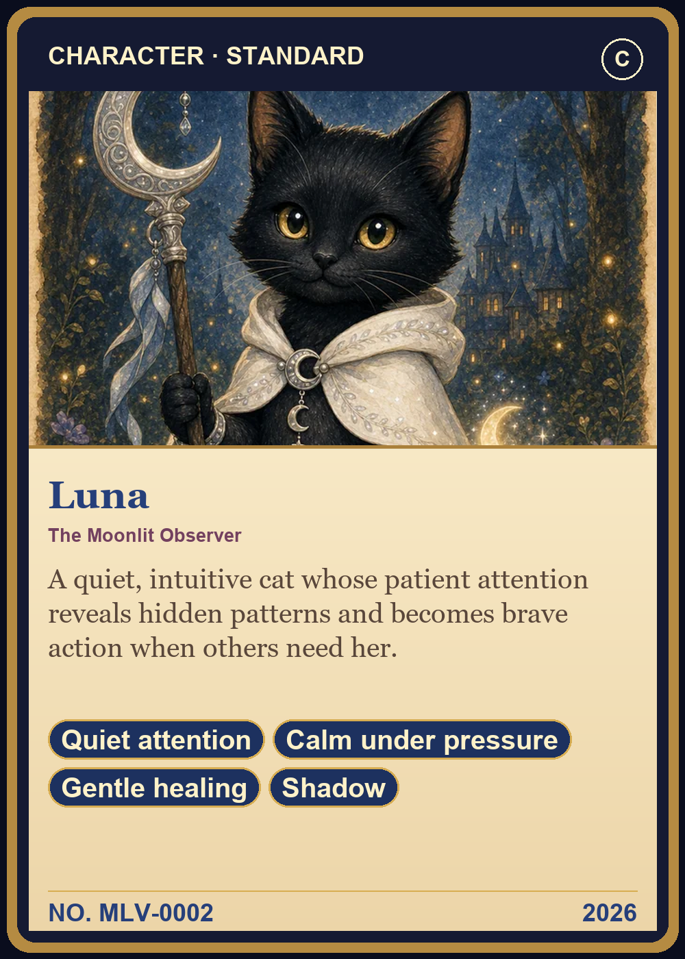 Luna Collector Card front