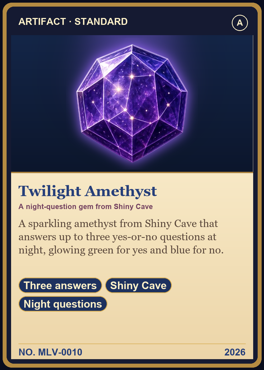 Twilight Amethyst Collector Card front