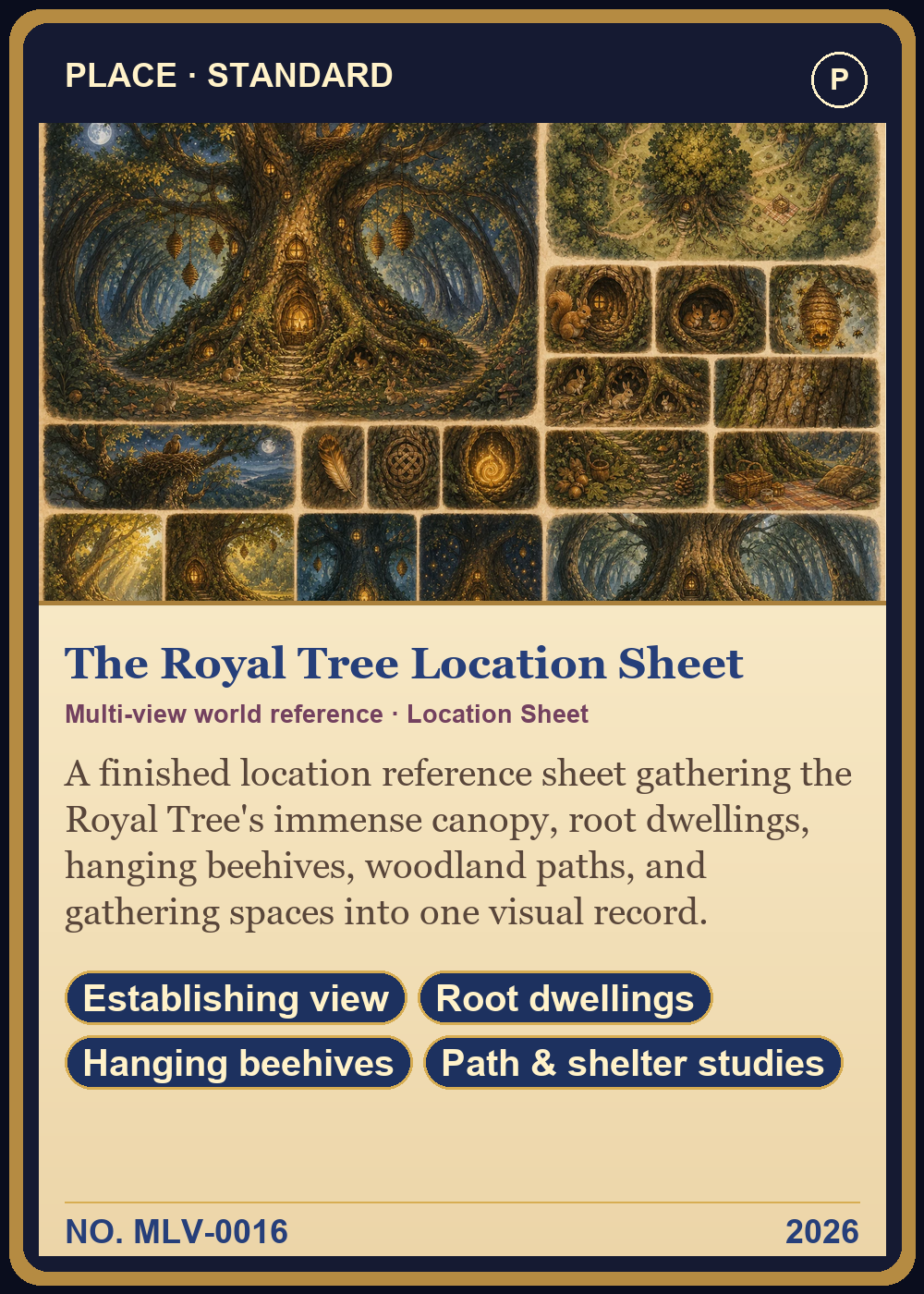 The Royal Tree Location Sheet Collector Card front