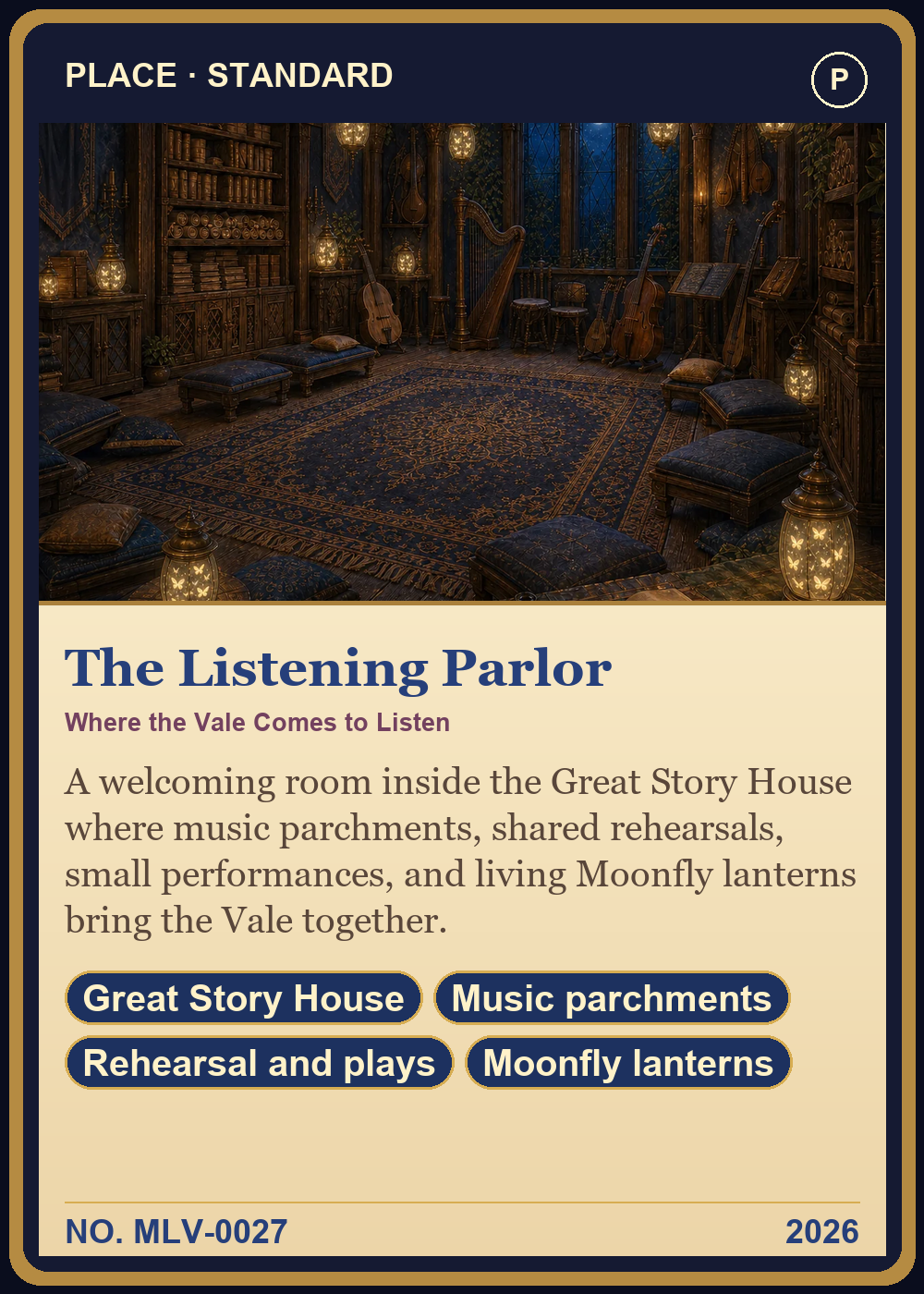 The Listening Parlor Collector Card front