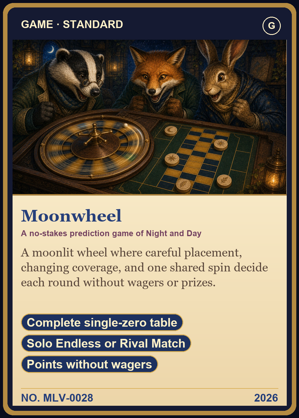 Moonwheel Collector Card front