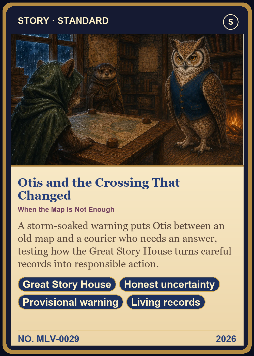 Otis and the Crossing That Changed Collector Card front