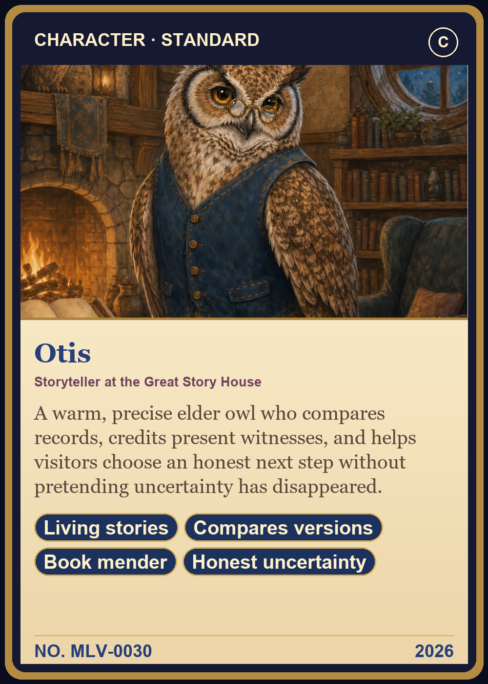 Otis Collector Card front