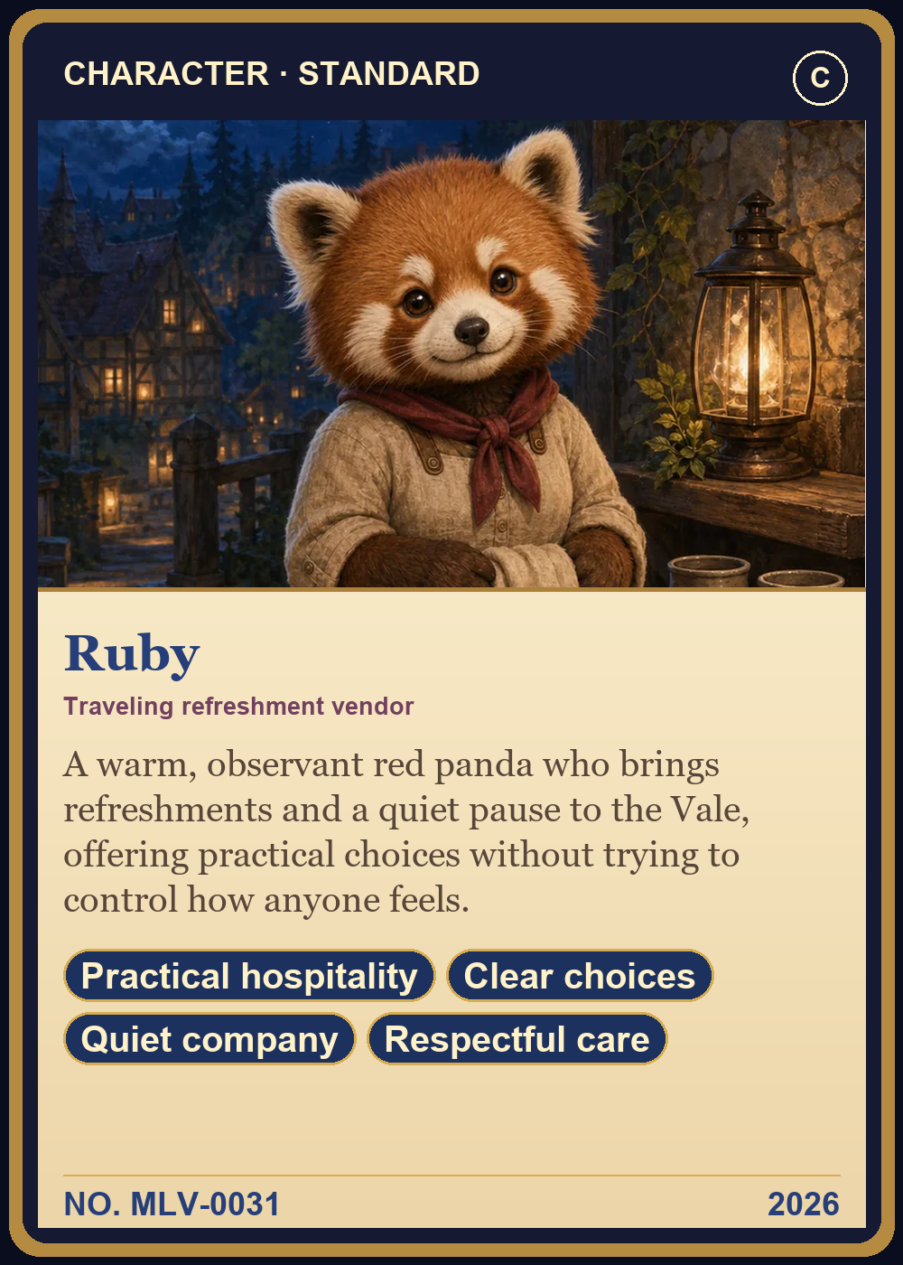 Ruby Collector Card front