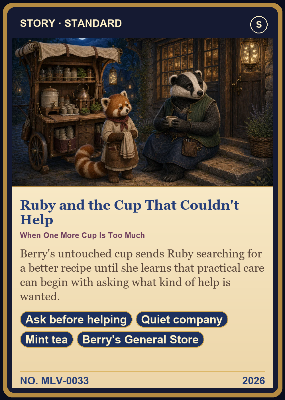 Ruby and the Cup That Couldn't Help Collector Card front